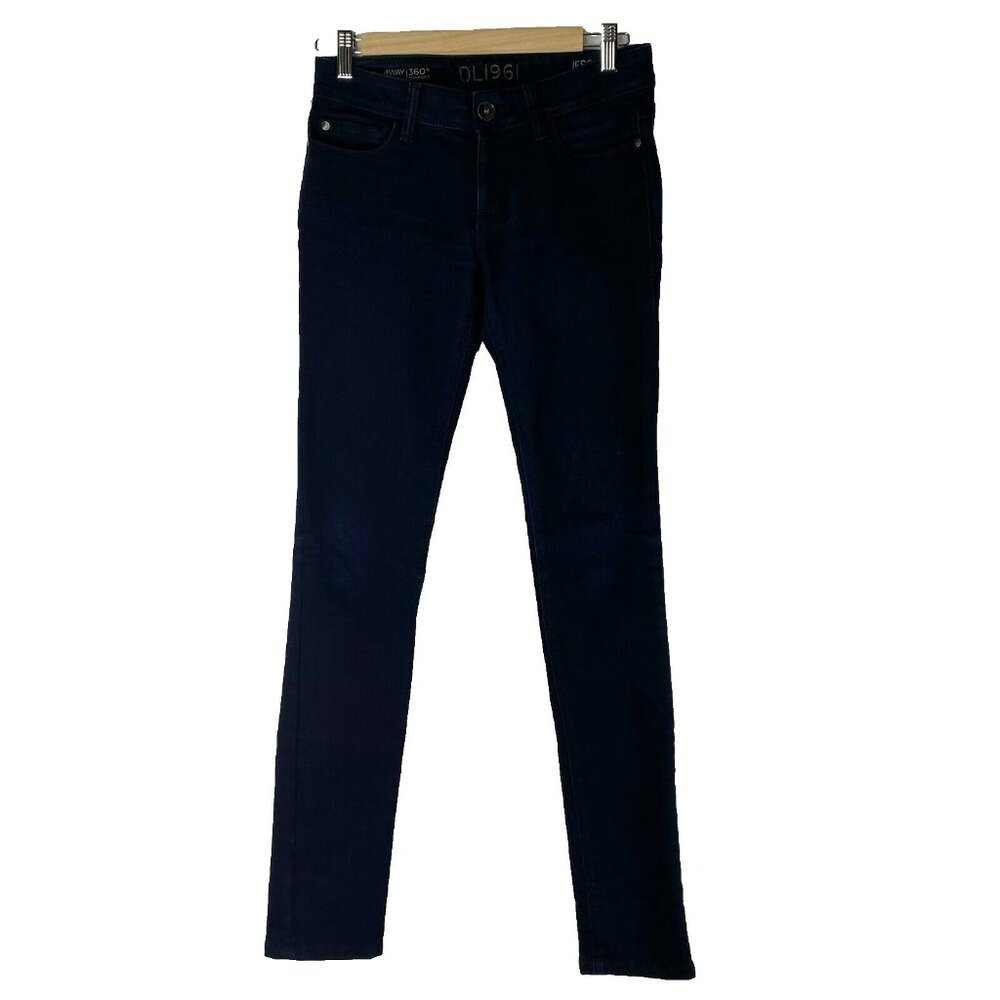 DL1961 Jeans Womens Size 26 Jessica Skinny Denim Black 34" Inseam